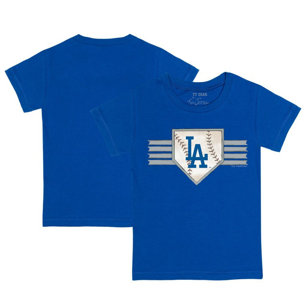 Los Angeles Dodgers Tiny Turnip Youth Base Stripe T-Shirt Lifestyle