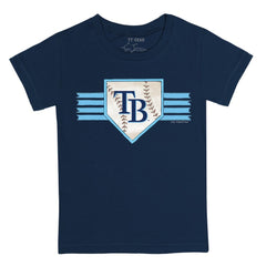 Tampa Bay Rays Tiny Turnip Youth Base Stripe T-Shirt discount