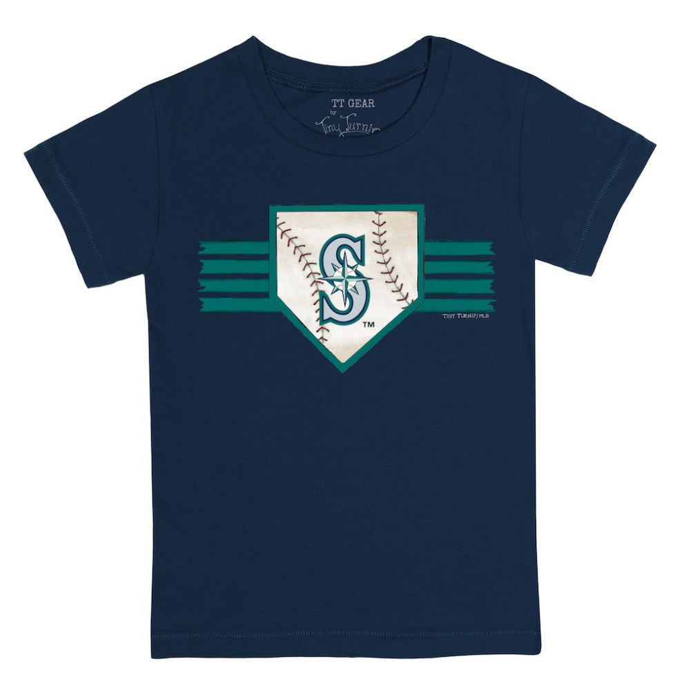 Seattle Mariners Tiny Turnip Youth Base Stripe T-Shirt Sale