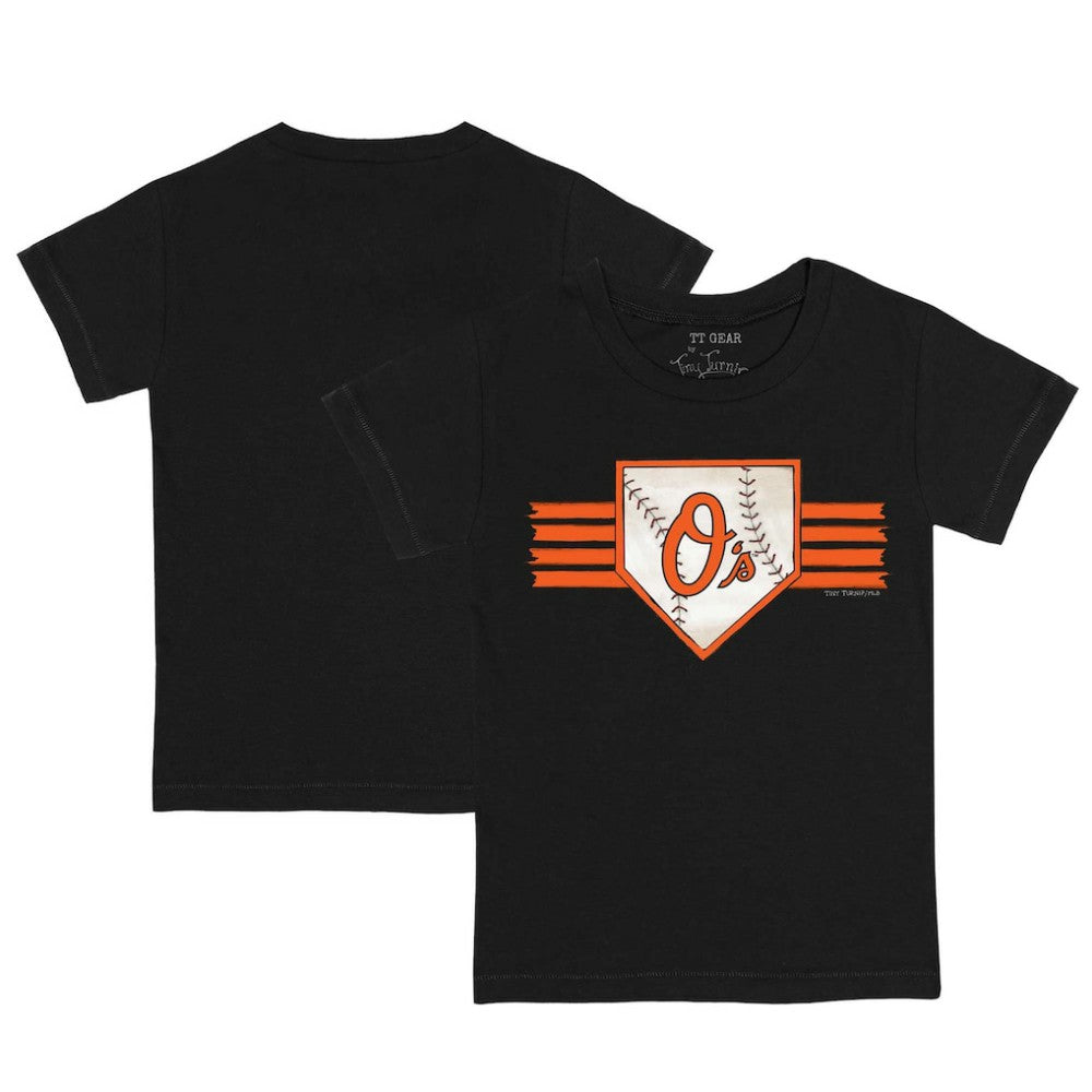 Baltimore Orioles Tiny Turnip Youth Base Stripe T-Shirt Sale