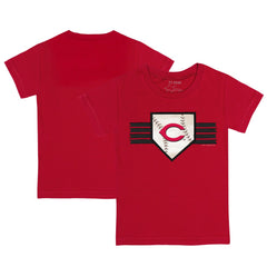 Cincinnati Reds Tiny Turnip Youth Base Stripe T-Shirt On Sale