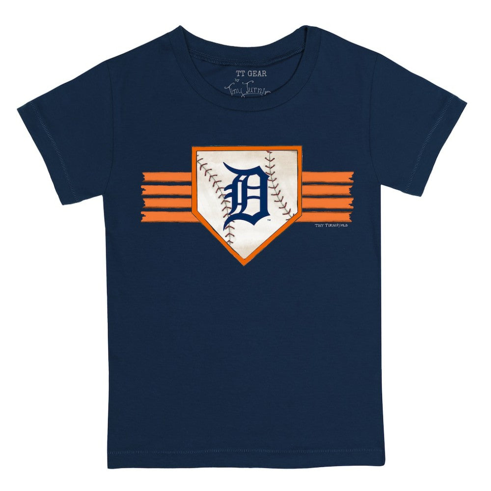Detroit Tigers Tiny Turnip Youth Base Stripe T-Shirt Clearance
