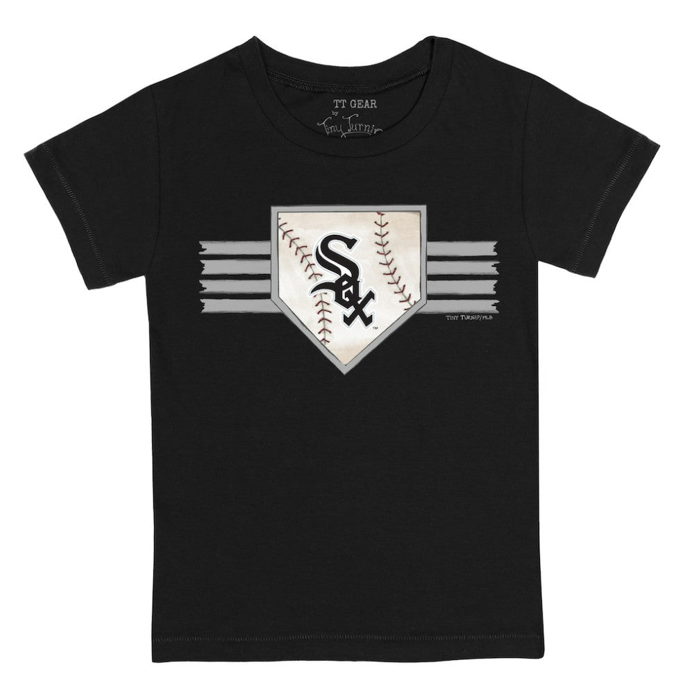 Chicago White Sox Tiny Turnip Youth Base Stripe T-Shirt Lifestyle