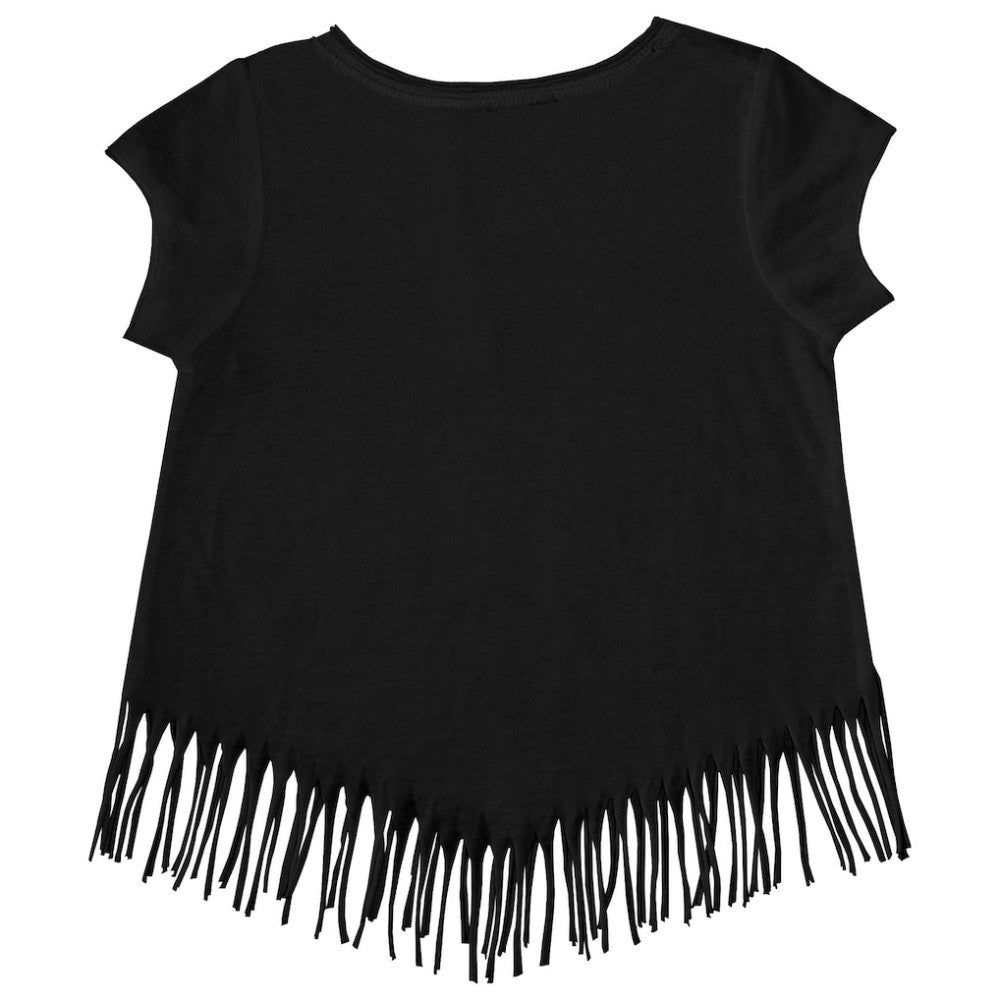 Baltimore Orioles Tiny Turnip Girls Youth Baseball Bow Fringe T-Shirt Sale