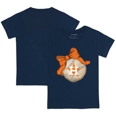Houston Astros Tiny Turnip Youth Baseball Bow T-Shirt Clearance