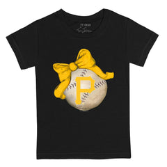 Pittsburgh Pirates Tiny Turnip Youth Baseball Bow T-Shirt On Sale