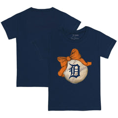 Detroit Tigers Tiny Turnip Youth Baseball Bow T-Shirt On Sale
