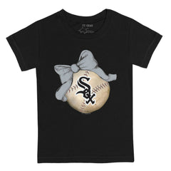 Chicago White Sox Tiny Turnip Youth Baseball Bow T-Shirt Online