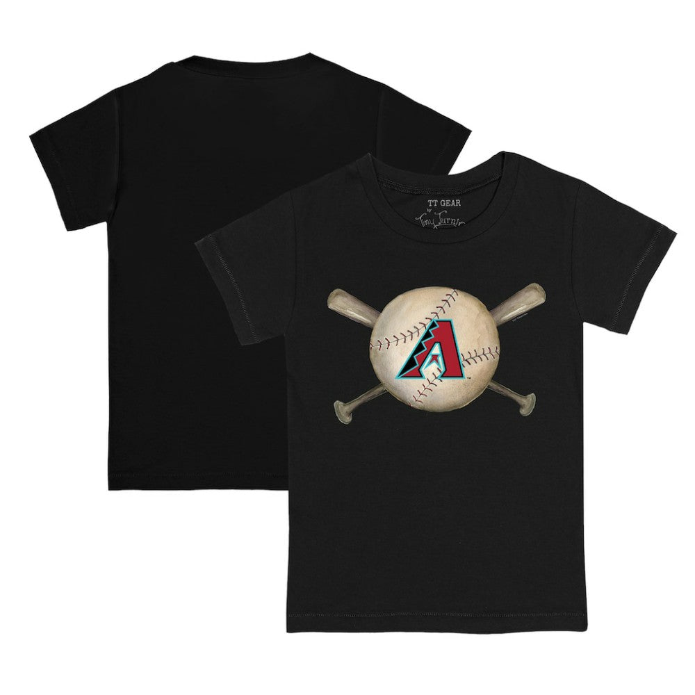 Arizona Diamondbacks Tiny Turnip Youth Baseball Cross Bats T-Shirt Sale