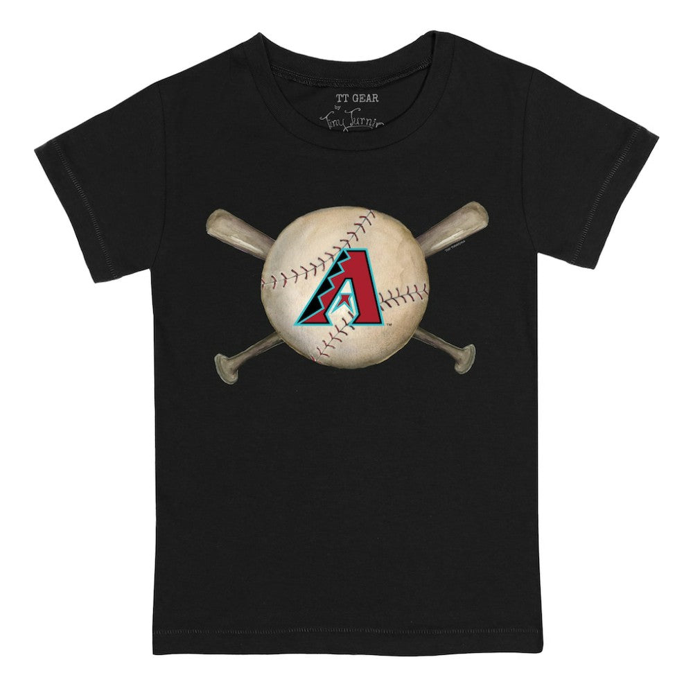 Arizona Diamondbacks Tiny Turnip Youth Baseball Cross Bats T-Shirt Sale