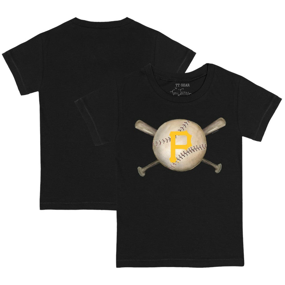 Pittsburgh Pirates Tiny Turnip Youth Baseball Cross Bats T-Shirt discount