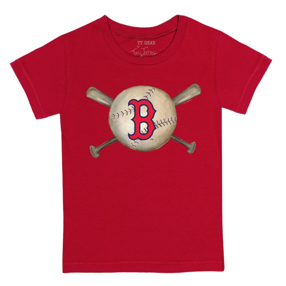 Boston Red Sox Tiny Turnip Youth Baseball Cross Bats T-Shirt for sale