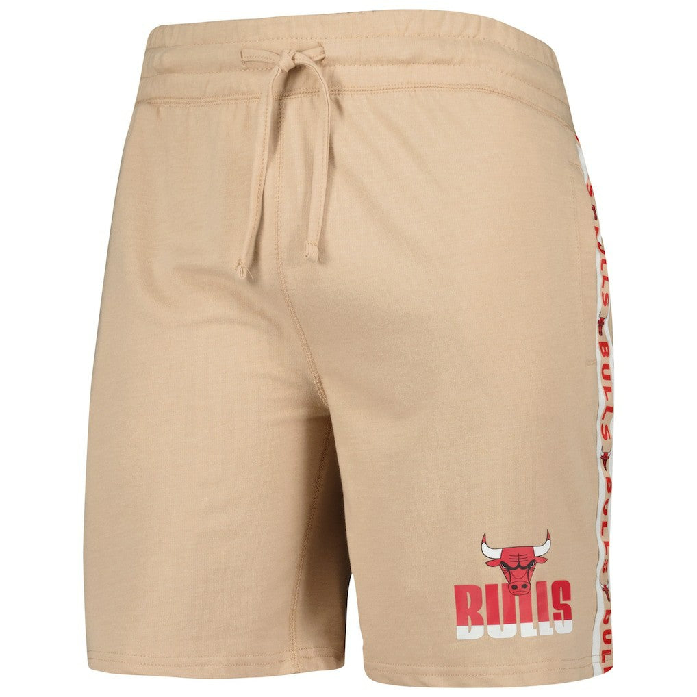 NBA - Chicago Bulls Concepts Sport Team Stripe Shorts - Tan