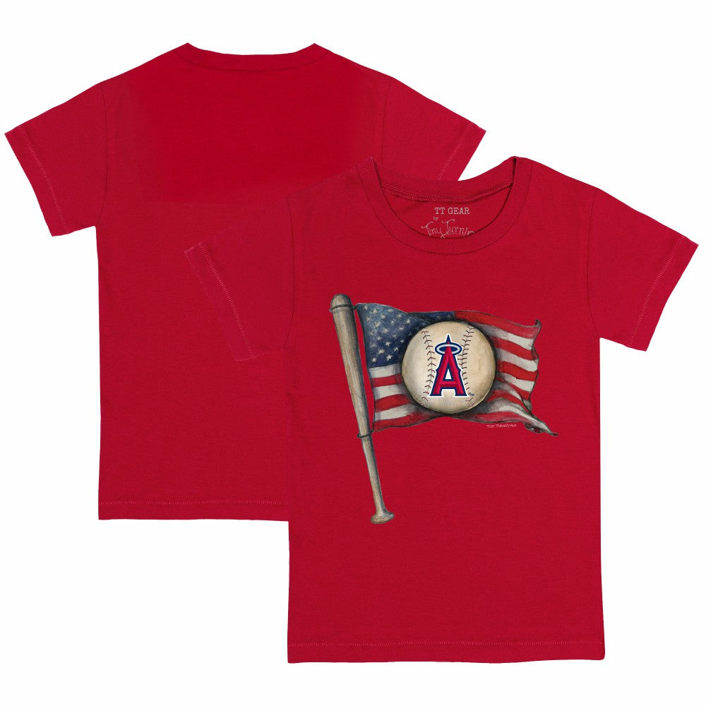 Los Angeles Angels Tiny Turnip Youth Baseball Flag T-Shirt Near Me