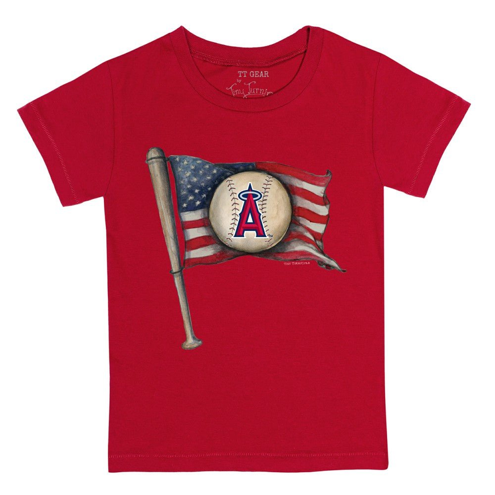 Los Angeles Angels Tiny Turnip Youth Baseball Flag T-Shirt Near Me