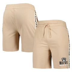 NBA - Brooklyn Nets Concepts Sport Team Stripe Shorts - Tan