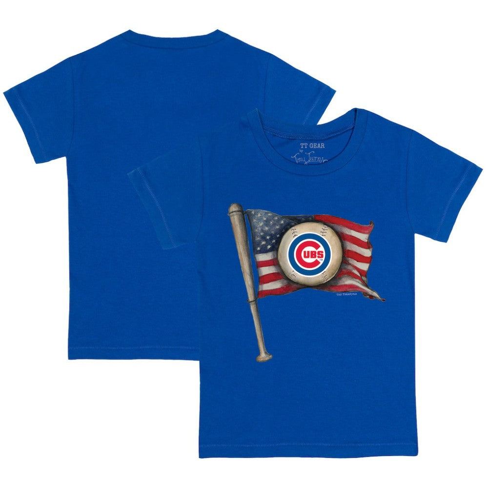 Chicago Cubs Tiny Turnip Youth Baseball Flag T-Shirt Clearance