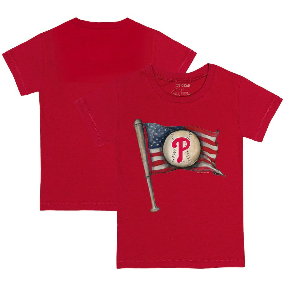 Philadelphia Phillies Tiny Turnip Youth Baseball Flag T-Shirt Lifestyle