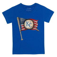 Kansas City Royals Tiny Turnip Youth Baseball Flag T-Shirt for sale