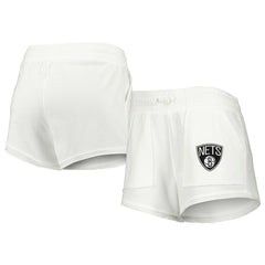 NBA - Brooklyn Nets Concepts Sport Women's Sunray Shorts - White