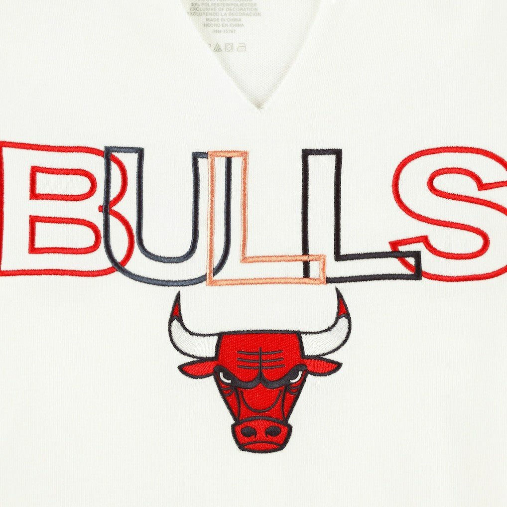 NBA - Chicago Bulls Concepts Sport Women's Sunray Notch Neck Long Sleeve Top - White