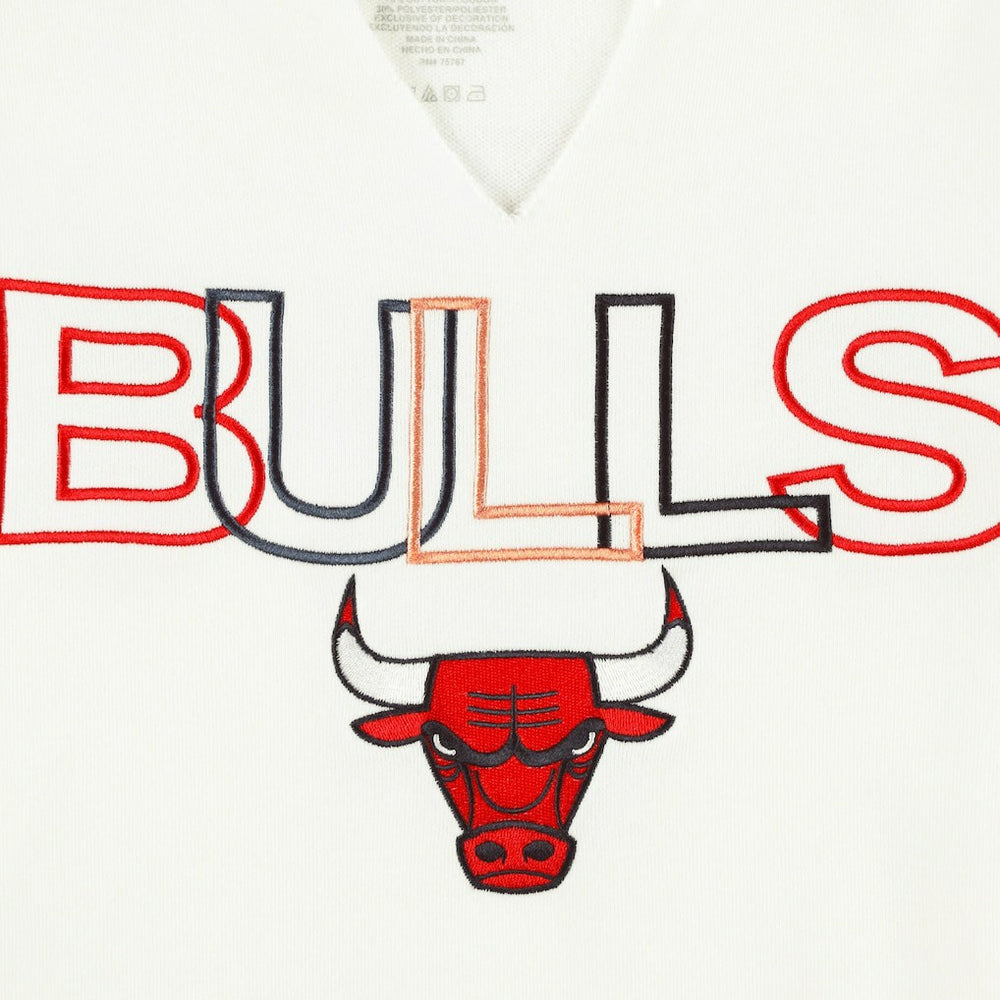 NBA - Chicago Bulls Concepts Sport Women's Sunray Notch Neck Long Sleeve Top - White