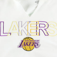 NBA - Los Angeles Lakers Concepts Sport Women's Sunray Notch Neck Long Sleeve Top - White