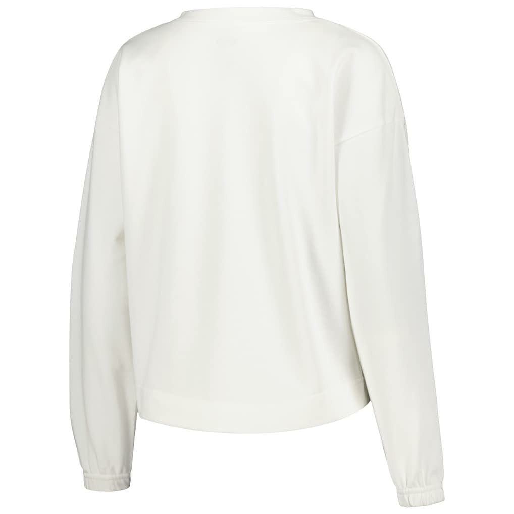 NBA - Brooklyn Nets Concepts Sport Women's Sunray Notch Neck Long Sleeve Top - White