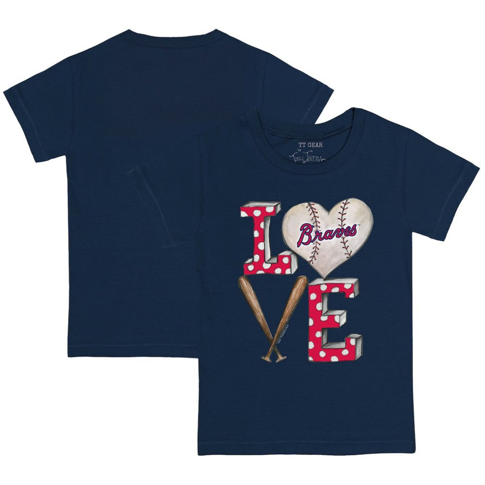 Atlanta Braves Tiny Turnip Youth Baseball Love T-Shirt for sale