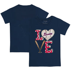 Atlanta Braves Tiny Turnip Youth Baseball Love T-Shirt for sale