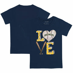 Milwaukee Brewers Tiny Turnip Youth Baseball Love T-Shirt On Sale