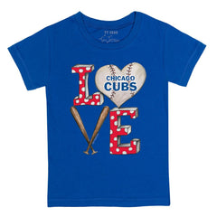 Chicago Cubs Tiny Turnip Youth Baseball Love T-Shirt discount