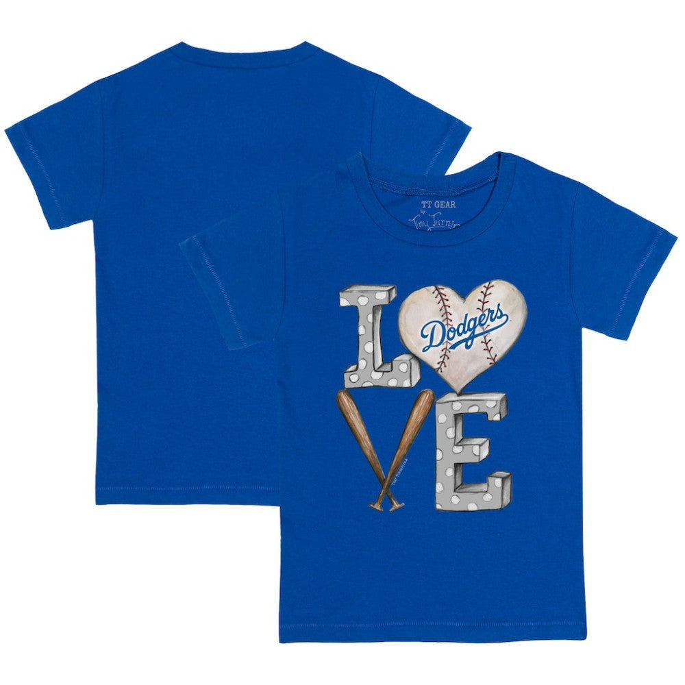 Los Angeles Dodgers Tiny Turnip Youth Baseball Love T-Shirt Online
