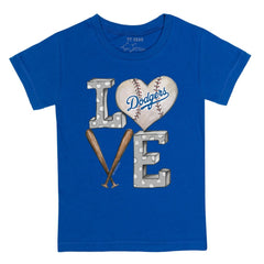 Los Angeles Dodgers Tiny Turnip Youth Baseball Love T-Shirt Online