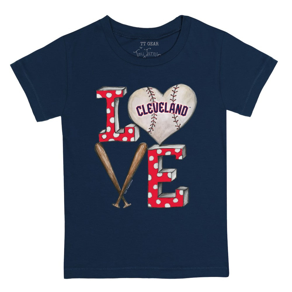 Cleveland Guardians Tiny Turnip Youth Baseball Love T-Shirt Online
