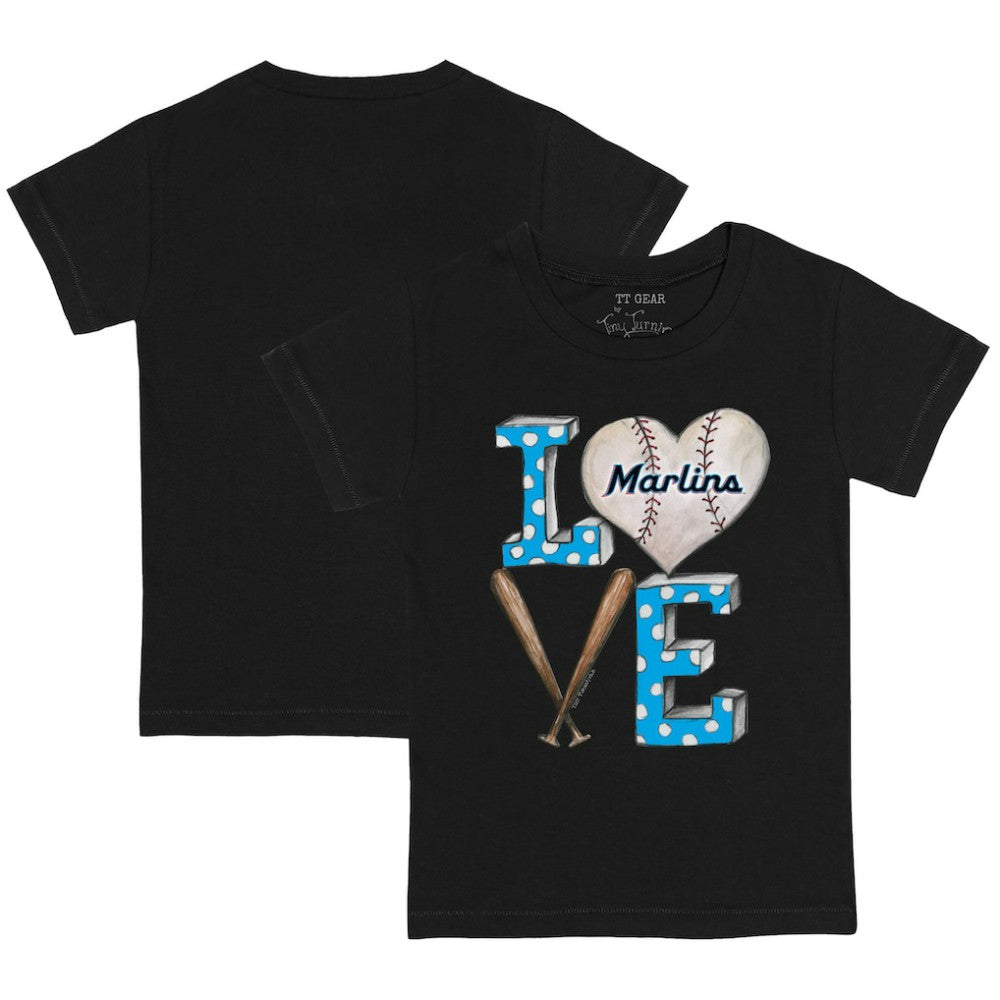Miami Marlins Tiny Turnip Youth Baseball Love T-Shirt Lifestyle