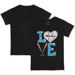 Miami Marlins Tiny Turnip Youth Baseball Love T-Shirt Lifestyle