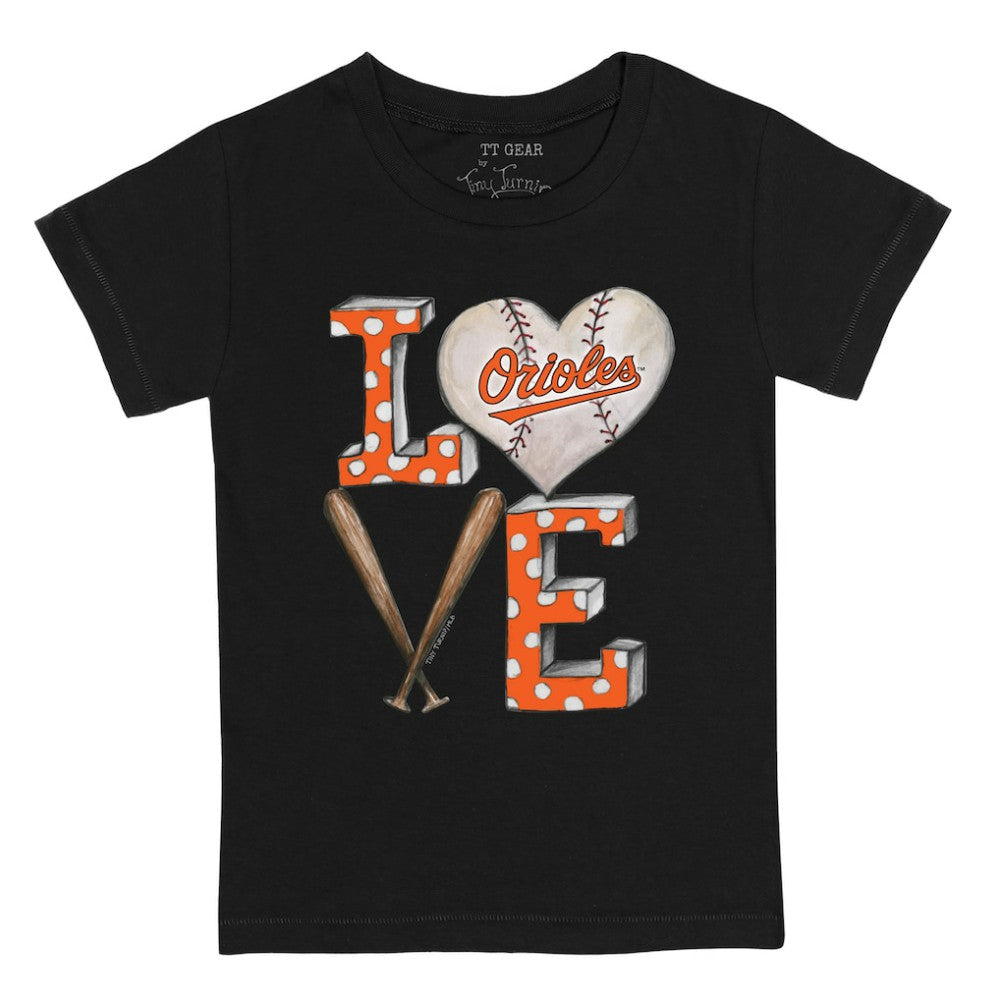 Baltimore Orioles Tiny Turnip Youth Baseball Love T-Shirt for sale