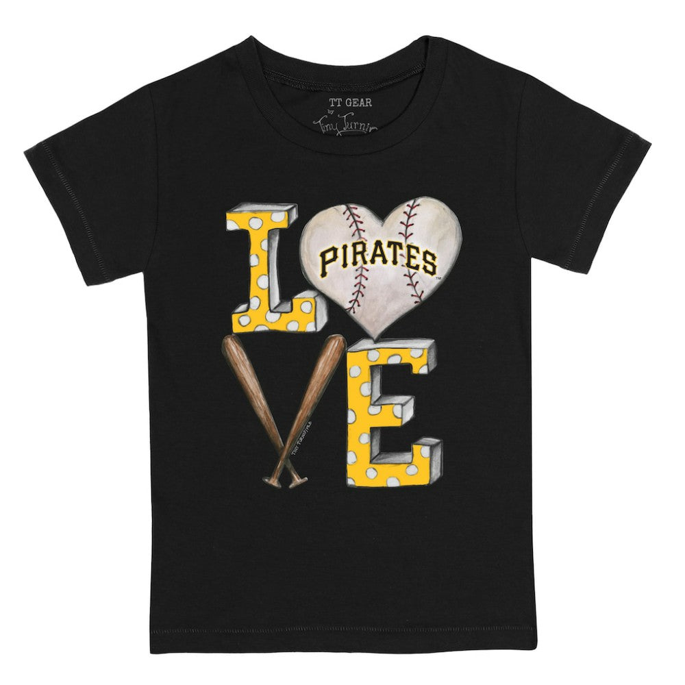 Pittsburgh Pirates Tiny Turnip Youth Baseball Love T-Shirt Clearance