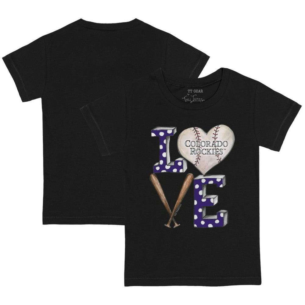 Colorado Rockies Tiny Turnip Youth Baseball Love T-Shirt Sale
