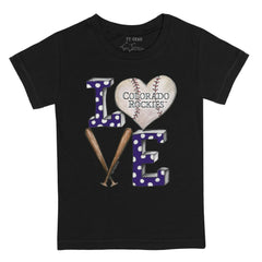 Colorado Rockies Tiny Turnip Youth Baseball Love T-Shirt Sale