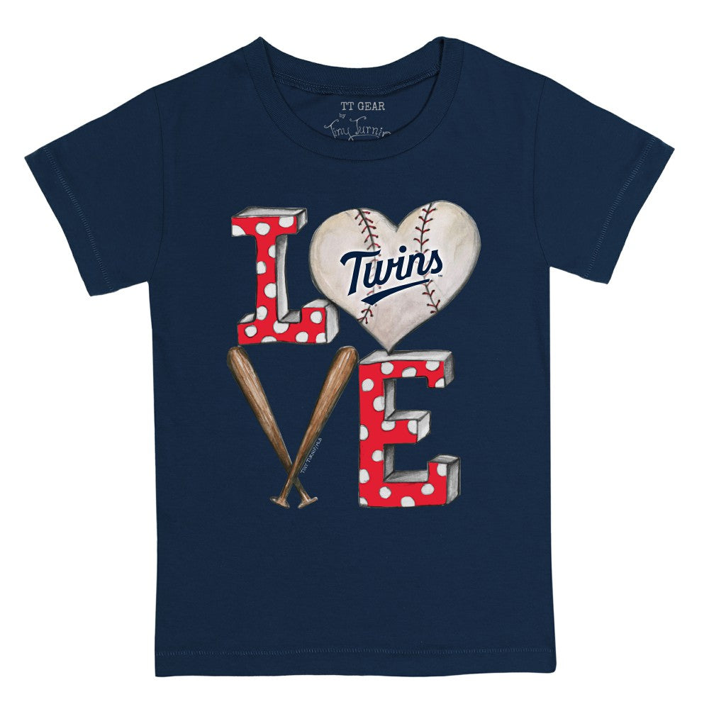 Minnesota Twins Tiny Turnip Youth Baseball Love T-Shirt discount