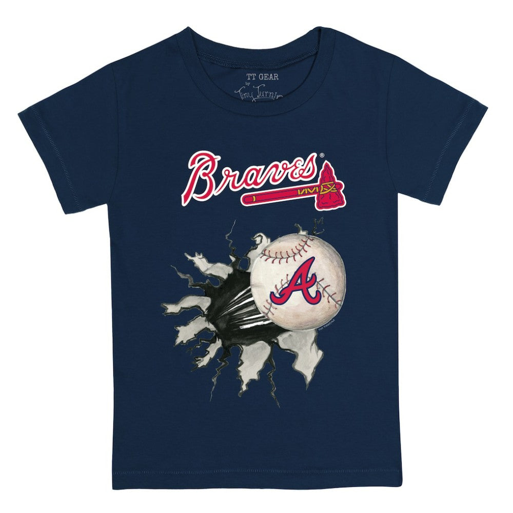 Atlanta Braves Tiny Turnip Youth Baseball Tear T-Shirt for sale