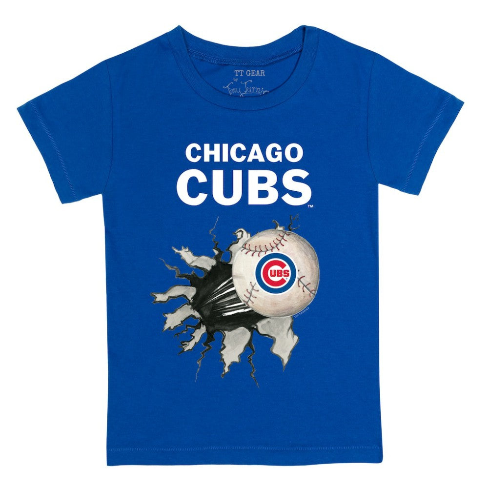 Chicago Cubs Tiny Turnip Youth Baseball Tear T-Shirt Lifestyle