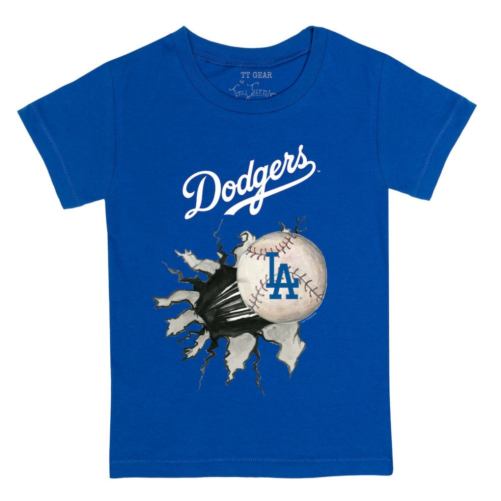 Los Angeles Dodgers Tiny Turnip Youth Baseball Tear T-Shirt Online