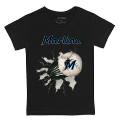 Miami Marlins Tiny Turnip Youth Baseball Tear T-Shirt Sale