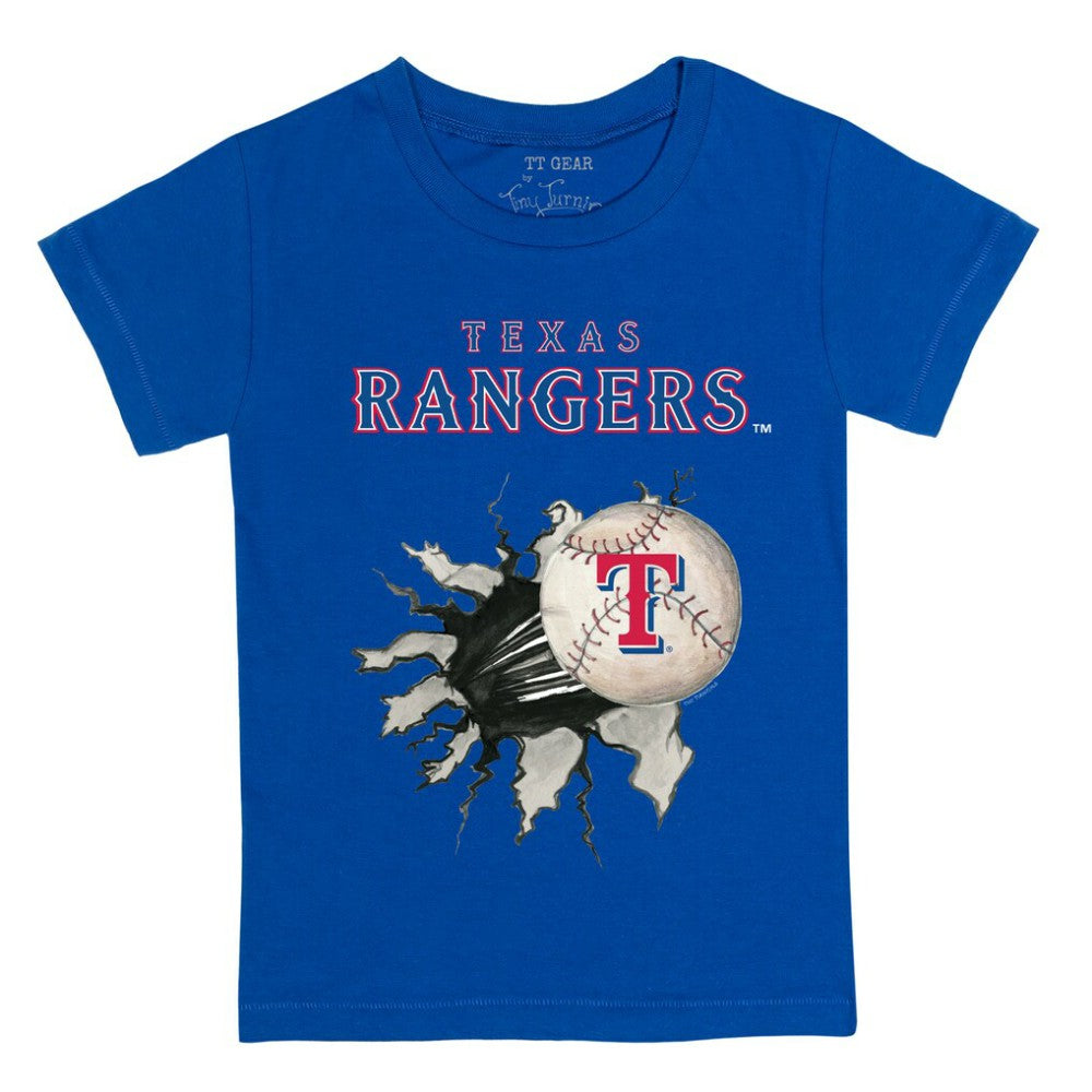 Texas Rangers Tiny Turnip Youth Baseball Tear T-Shirt On Sale