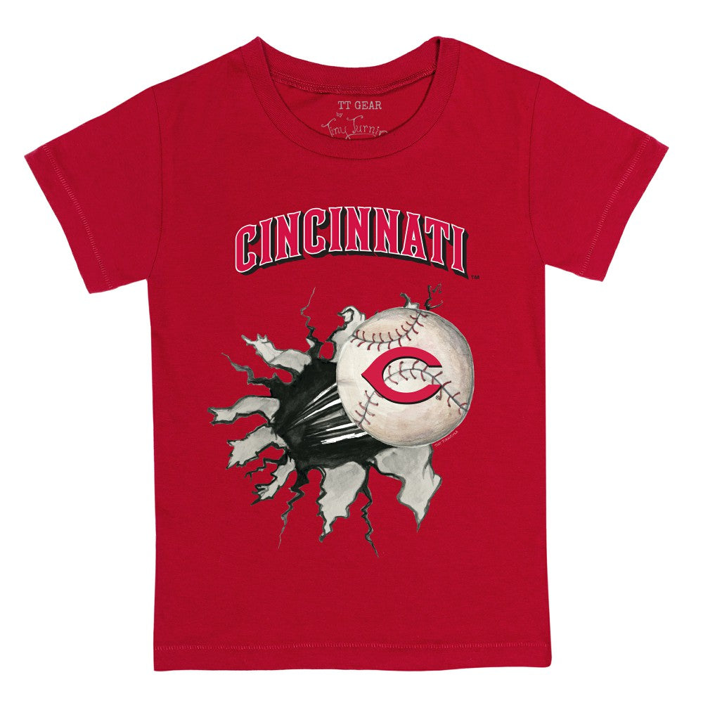 Cincinnati Reds Tiny Turnip Youth Baseball Tear T-Shirt Near Me