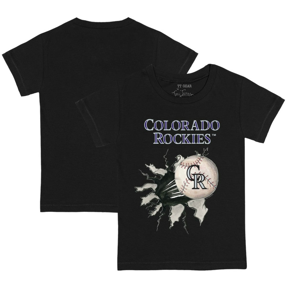 Colorado Rockies Tiny Turnip Youth Baseball Tear T-Shirt Lifestyle
