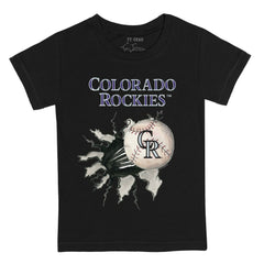 Colorado Rockies Tiny Turnip Youth Baseball Tear T-Shirt Lifestyle